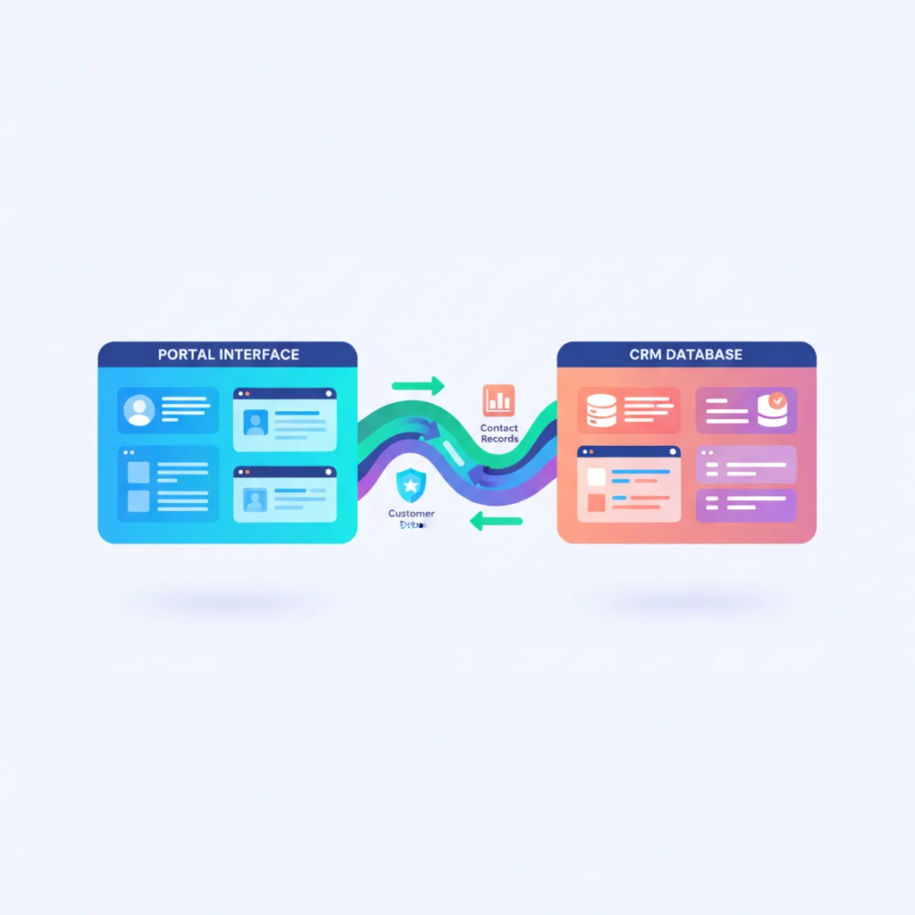 Integrating Your Customer Portal with a CRM — portal dashboard concept