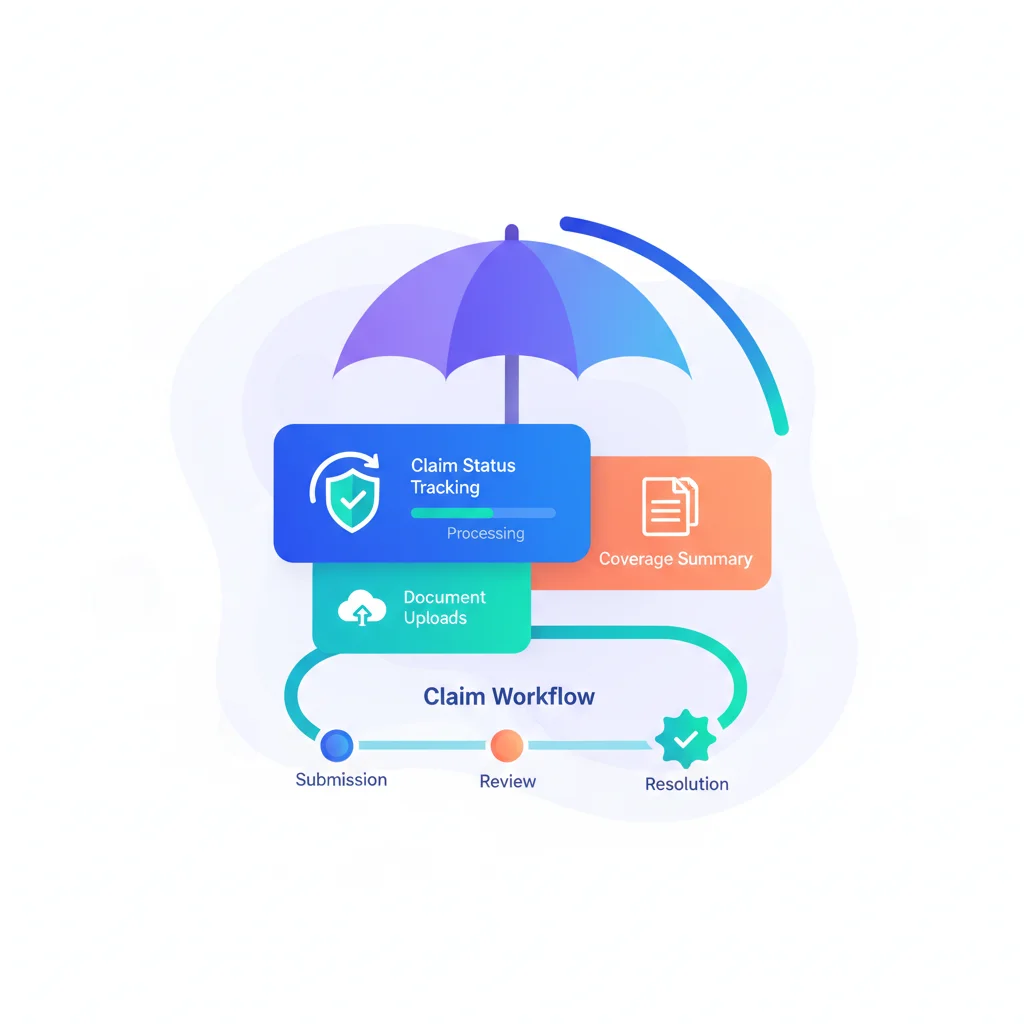Customer Portal for Insurance Companies — portal dashboard concept