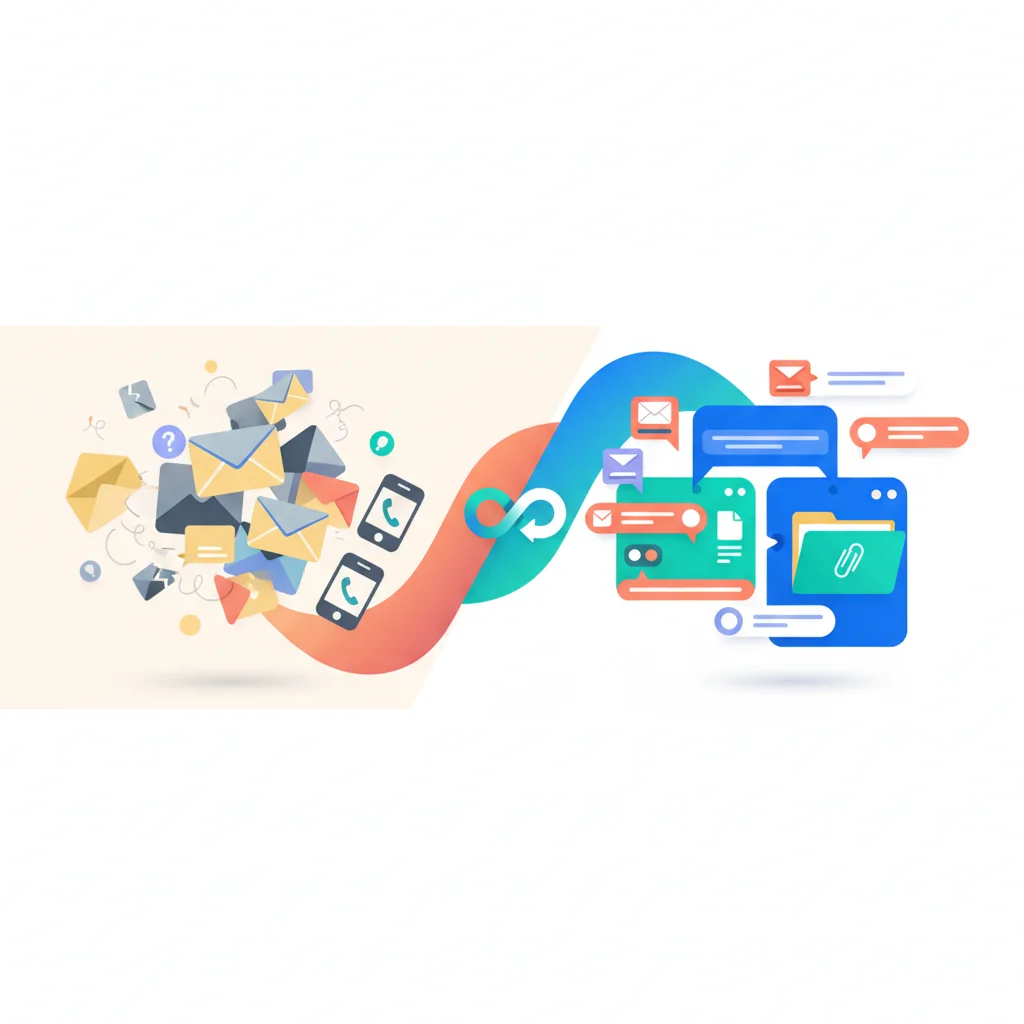 Streamline Client Communication — portal dashboard concept