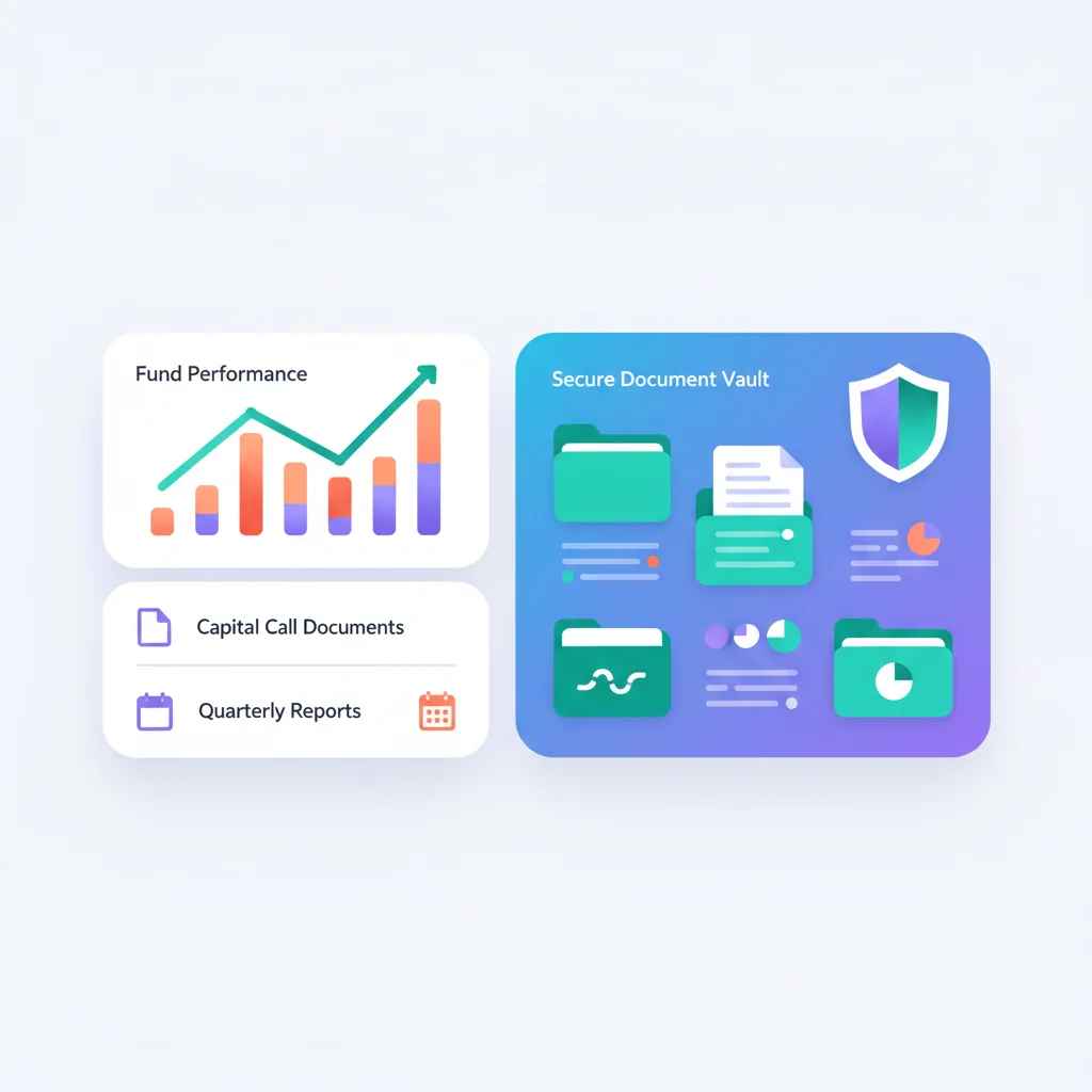 LP Portals for Private Equity and Venture Funds — portal dashboard concept
